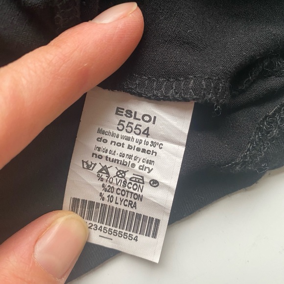 ESLOI Beautiful Silver Black Oversized Embelished Tunic Black Size 3 (M) - Picture 8 of 9